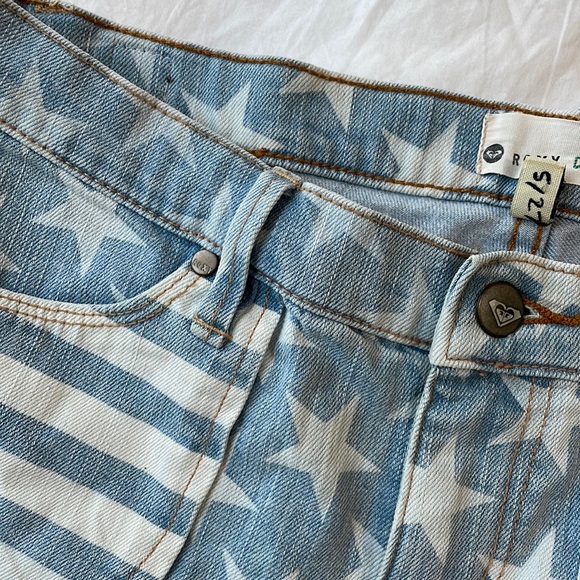 Roxy Stars and Stripes Denim Shorts - Picture 6 of 6